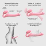 Semi-realistic bendable strap-on pink - m - obrazek 7