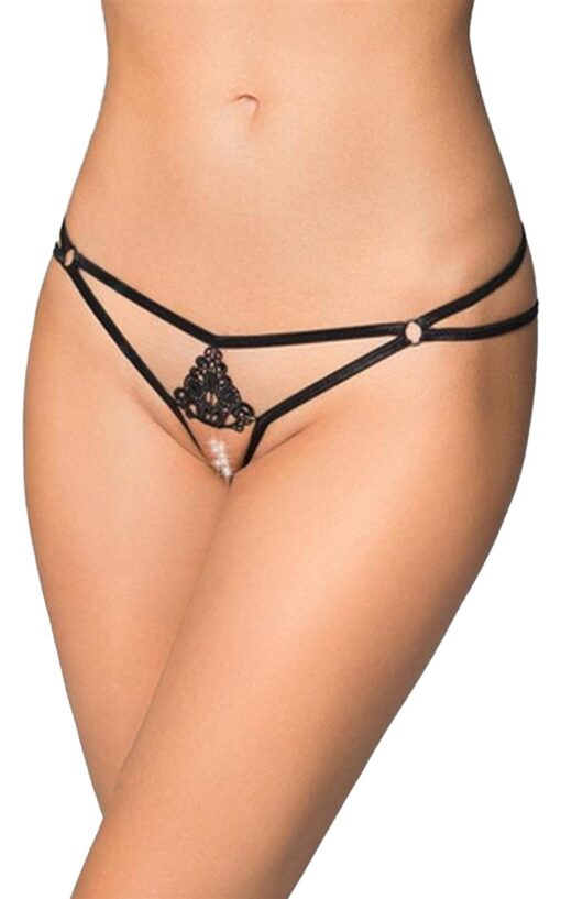 G-string 2477 - black s/l - obrazek 2