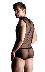 Zestaw Net Set – koszulka + stringi – czarne, rozmiar XL - obrazek 2