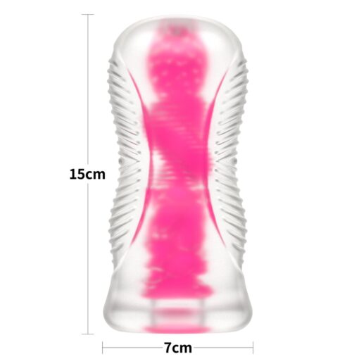 6.0' lumino play masturbator - pink glow - obrazek 2