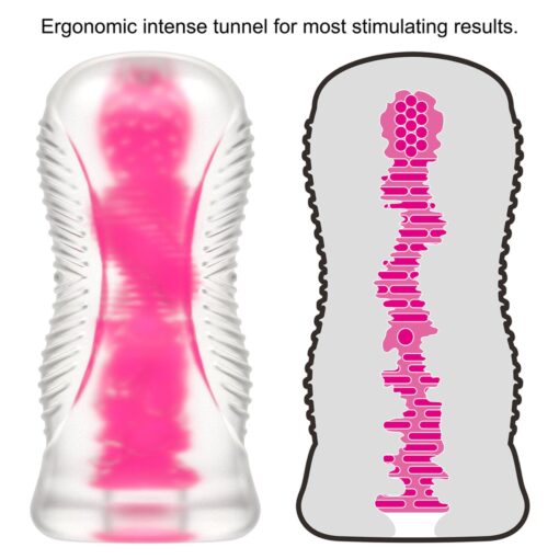 6.0' lumino play masturbator - pink glow - obrazek 6