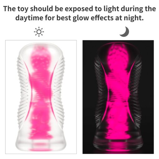 6.0' lumino play masturbator - pink glow - obrazek 7