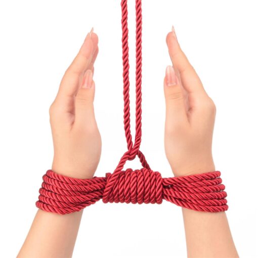 Rebellion reign crimson silky bondage rope - obrazek 5