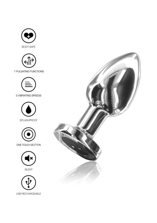 Buttplug vibr. small silver - obrazek 4