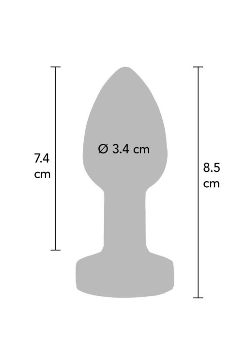 Buttplug vibr. medium silver - obrazek 5