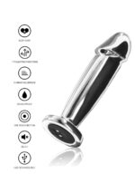 Buttplug vibr. penis silver - obrazek 4