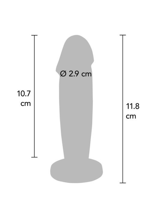 Buttplug vibr. penis silver - obrazek 5