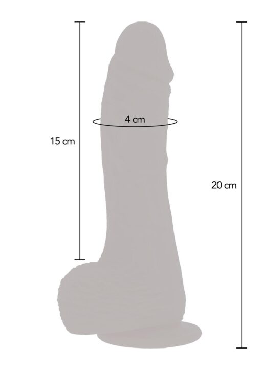 Up&down rotating vibr dildo light skin tone - obrazek 5