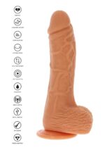 Up&down rotating vibr dildo light skin tone - obrazek 6