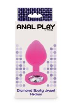 Diamond booty jewel medium pink - obrazek 2