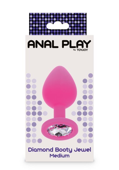 Diamond booty jewel medium pink - obrazek 2