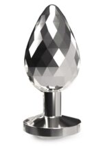 Disco diamond plug large silver - obrazek 3