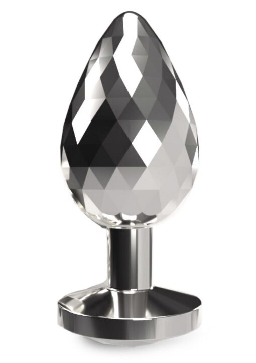 Disco diamond plug large silver - obrazek 3