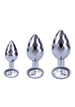 Disco diamond plug large silver - obrazek 5