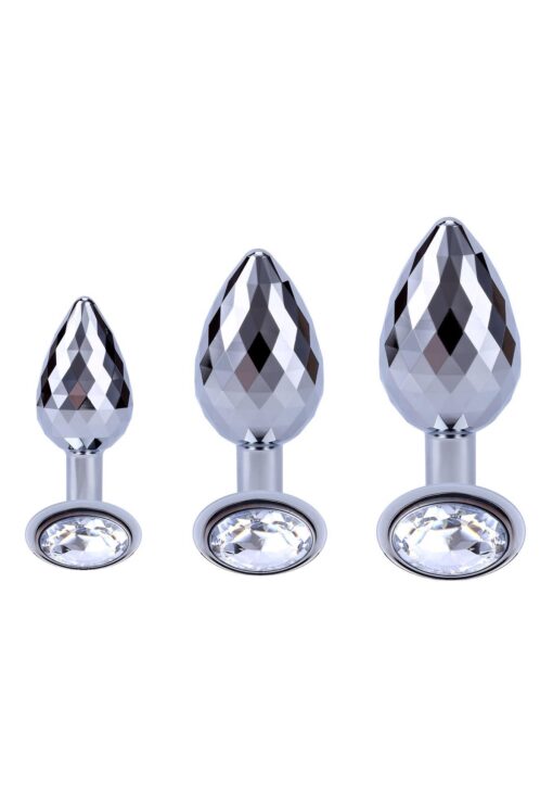 Disco diamond plug large silver - obrazek 5