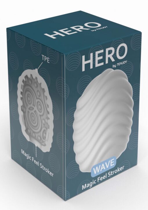 Mini masturbator wave white - obrazek 2