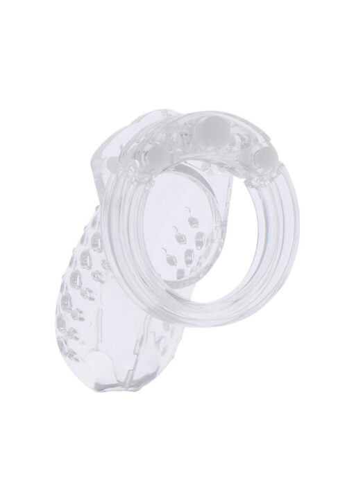 Chastity cock cage acrylic transparent - obrazek 3