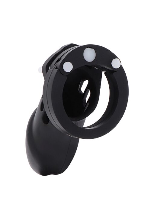 Chastity cock cage slicone l black - obrazek 3
