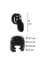 Chastity cock cage slicone l black - obrazek 4