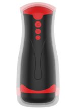 Masturbator vibrating&squeeze black - obrazek 3