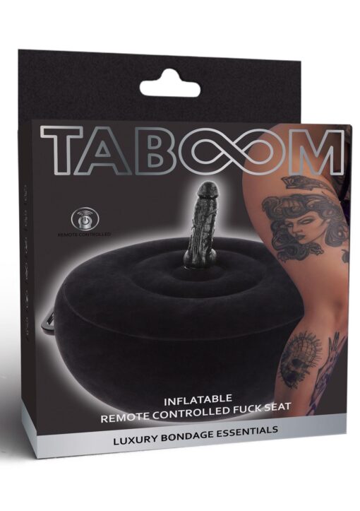Inflatable fuck seat w. remote black - obrazek 2