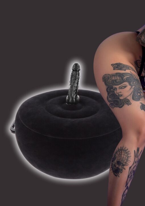Inflatable fuck seat w. remote black - obrazek 7
