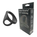 Power escorts - br185 - 3 in 1 cockring - super flexible - colour box - obrazek 2