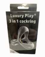 Ring- 3in1 cockring black - obrazek 3