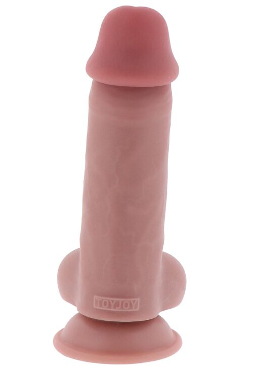 Deluxe dual density thick dildo tpe 17 cm - obrazek 5