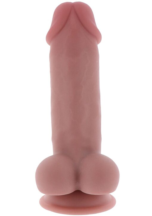 Deluxe dual density thick dildo tpe 17 cm - obrazek 6