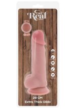 Deluxe dual density thick dildo tpe 20 cm - obrazek 2