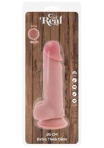 Deluxe dual density thick dildo tpe 25 cm - obrazek 2