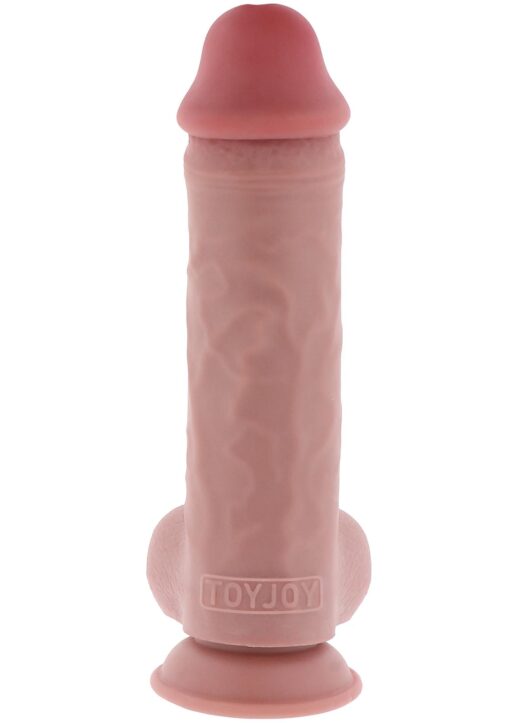 Deluxe dual density thick dildo tpe 28 cm - obrazek 4