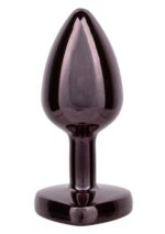 Diamond heart plug small black - obrazek 5