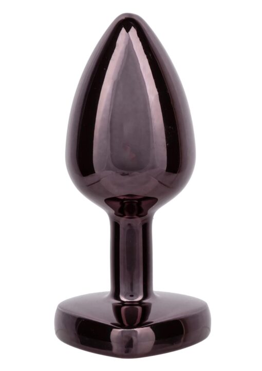 Diamond heart plug small black - obrazek 5