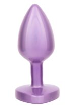 Diamond heart plug small purple - obrazek 5