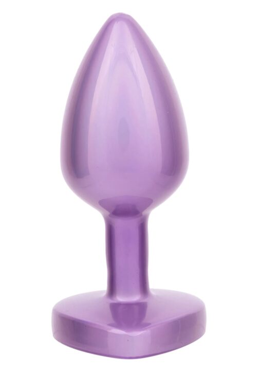 Diamond heart plug small purple - obrazek 5