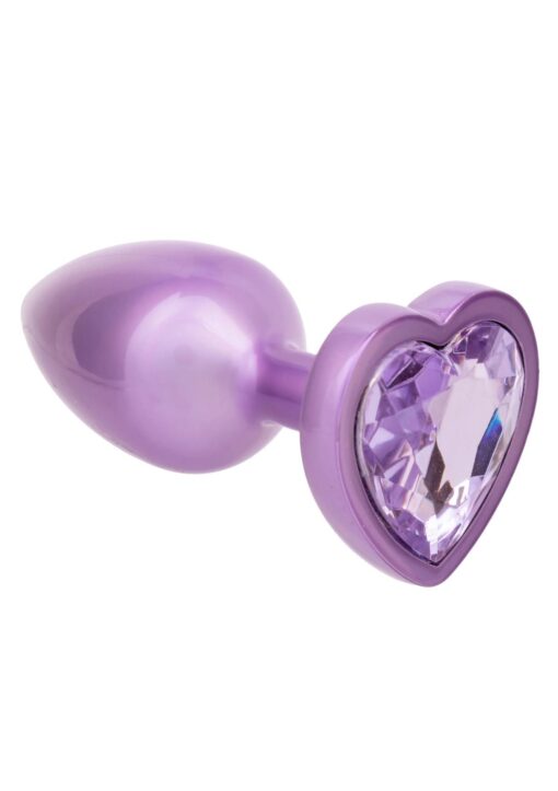 Diamond heart plug small purple - obrazek 6