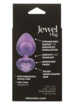 Diamond heart plug large purple - obrazek 3