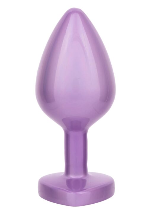Diamond heart plug large purple - obrazek 5