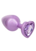 Diamond heart plug large purple - obrazek 6