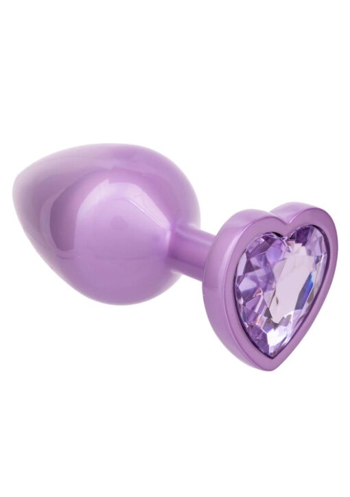 Diamond heart plug large purple - obrazek 6