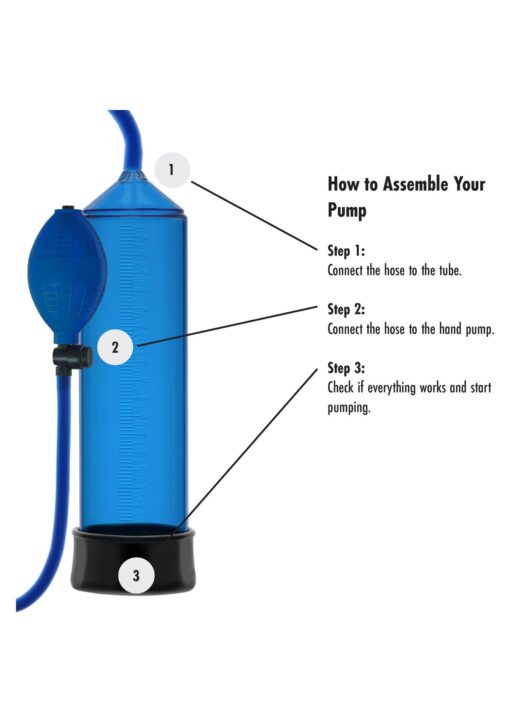 Starter penis pump blue - obrazek 7