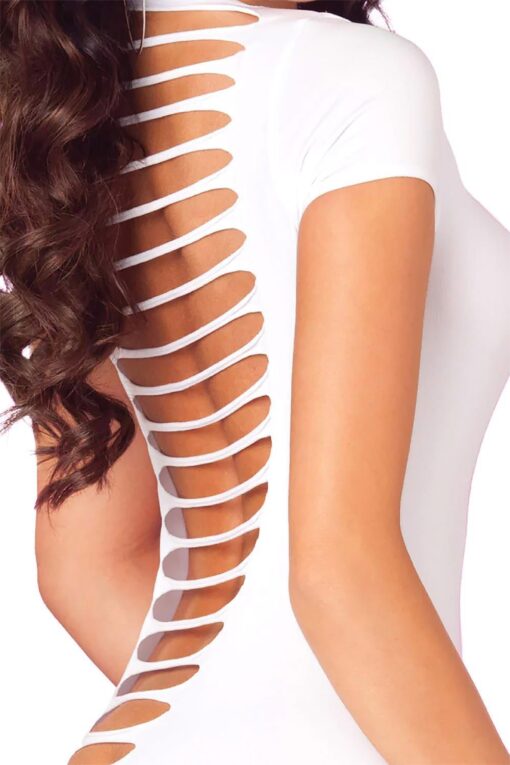 Seamless shred back dress white, s/m - obrazek 3