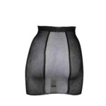 High-waist fishnet skirt - one size - black - obrazek 11