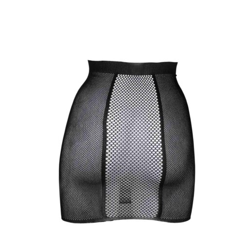 High-waist fishnet skirt - one size - black - obrazek 11
