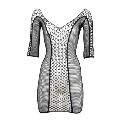Duo net sleeved mini dress - one size - obrazek 5
