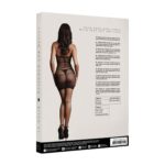 High lace neck net mini dress - one size - obrazek 3