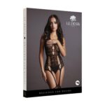 Lace suspender bodystocking - one size - obrazek 2