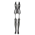 Lace suspender bodystocking - one size - obrazek 8